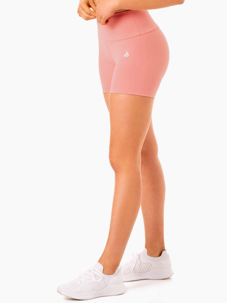 Ryderwear Staples Scrunch Bum Mid Length Shorts Růžové Růžové | MVFP-09216