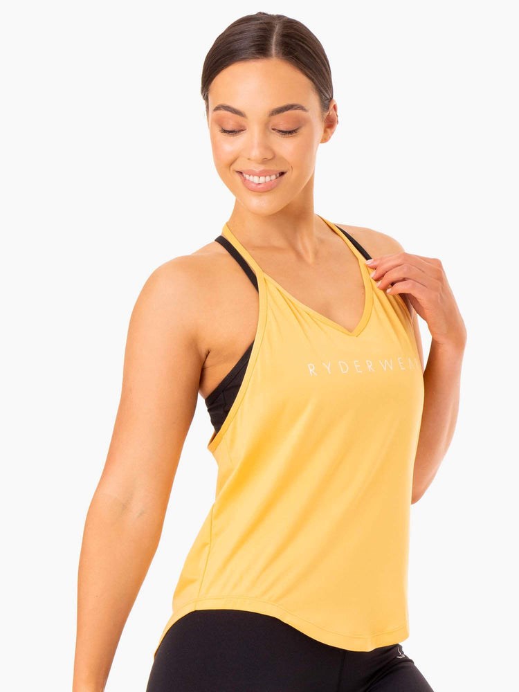 Ryderwear Staples Slinky T-Back Mango | LBSI-95143