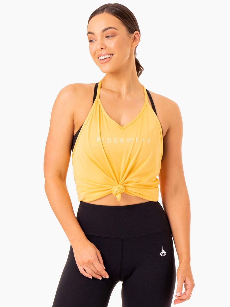 Ryderwear Staples Slinky T-Back Mango | LBSI-95143