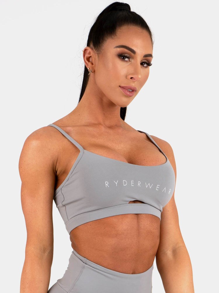 Ryderwear Staples Sports Bra Šedé | SZYA-25179