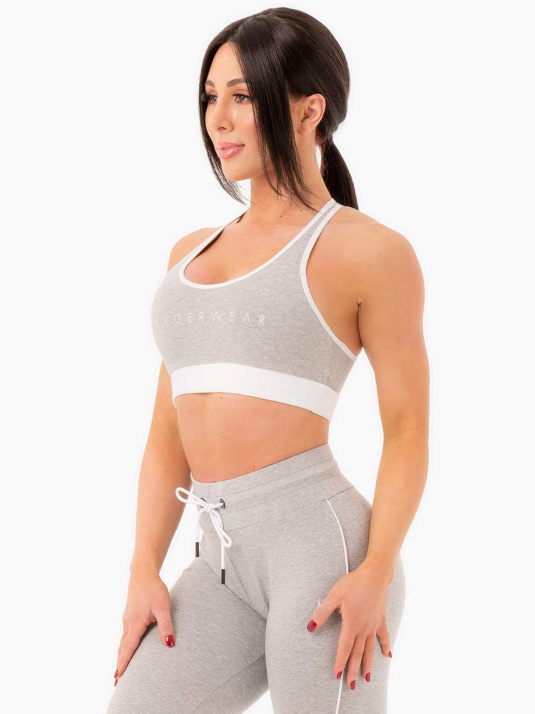 Ryderwear Track Sports Bra Šedé | IRQW-43278