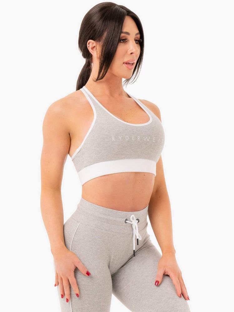 Ryderwear Track Sports Bra Šedé | IRQW-43278