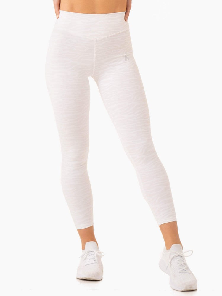 Ryderwear Transform High Waisted Leggings Bílé | SBZP-35679