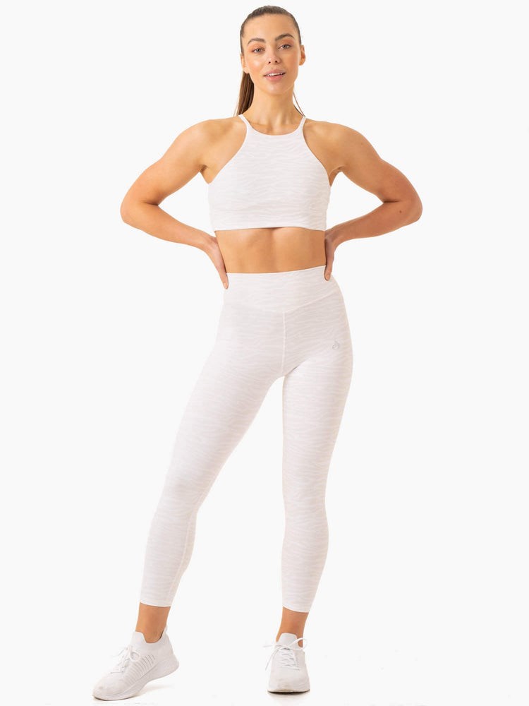 Ryderwear Transform High Waisted Leggings Bílé | SBZP-35679