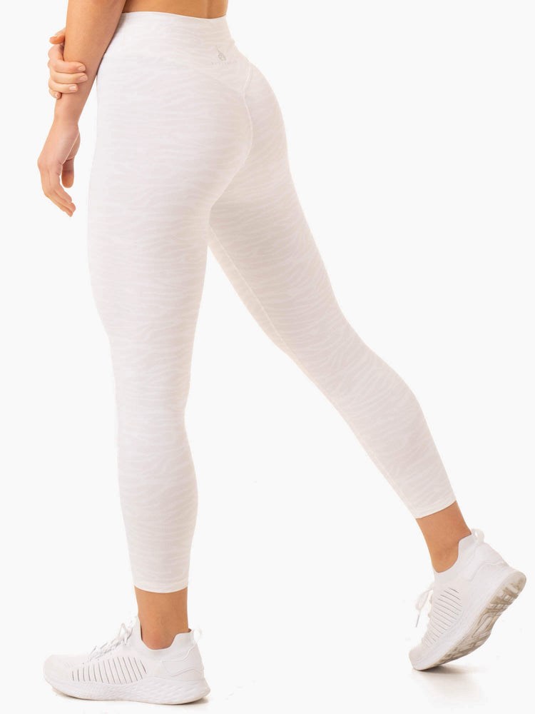 Ryderwear Transform High Waisted Leggings Bílé | SBZP-35679