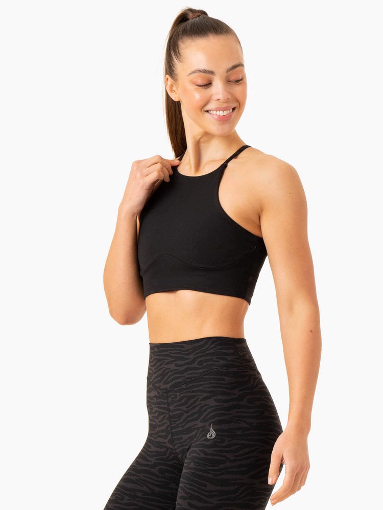 Ryderwear Transform Reversible Sports Crop Černé | FLJV-56429