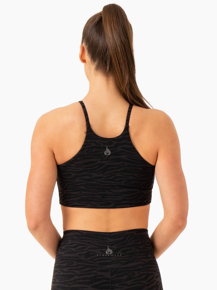 Ryderwear Transform Reversible Sports Crop Černé | FLJV-56429