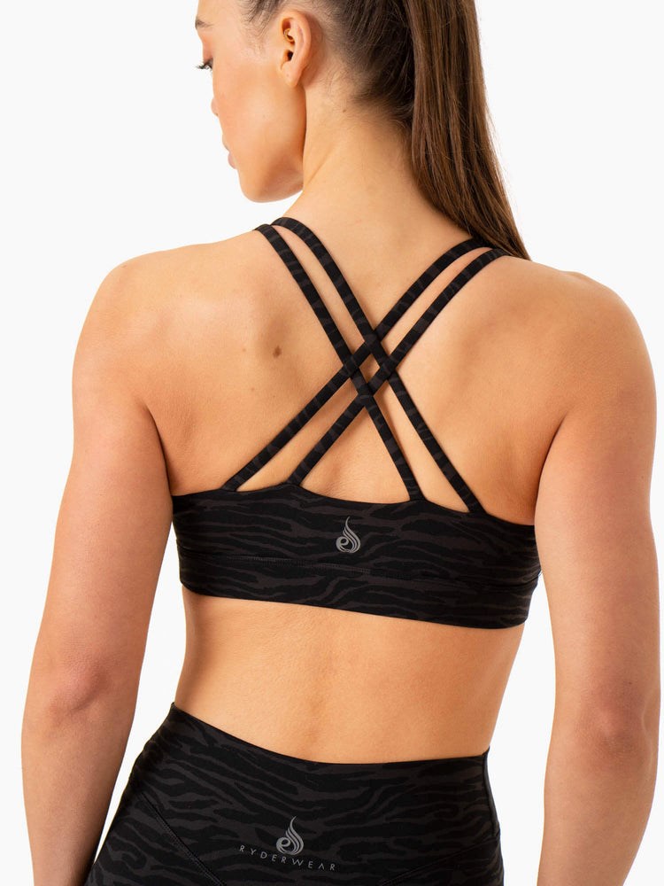 Ryderwear Transform Twist Sports Bra Černé | ENDH-58713