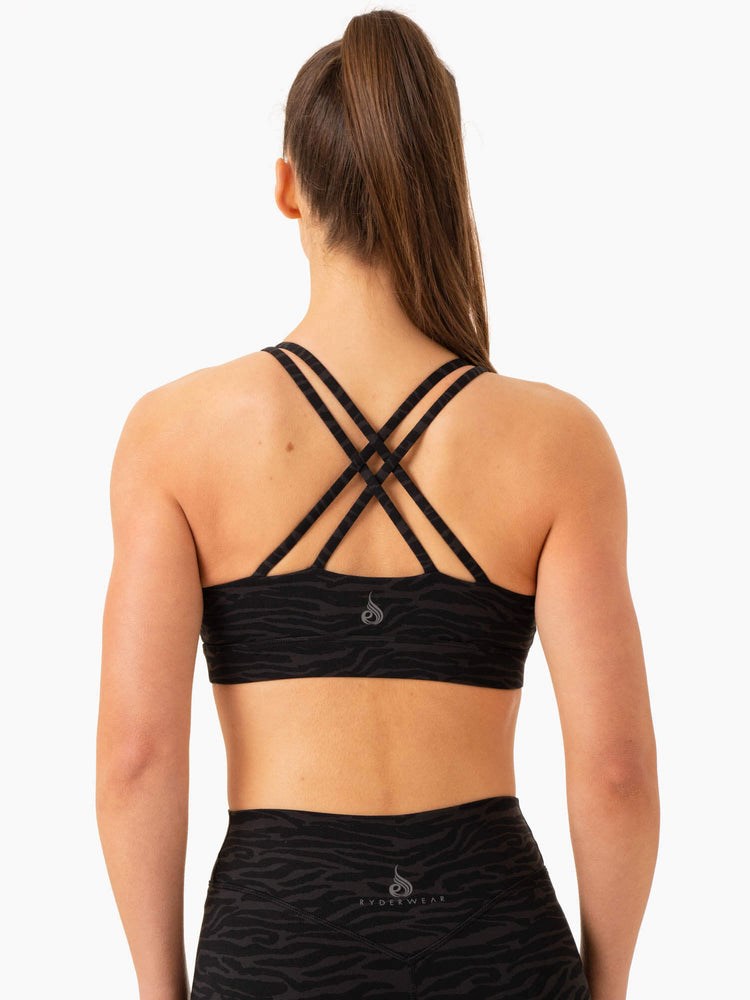 Ryderwear Transform Twist Sports Bra Černé | ENDH-58713