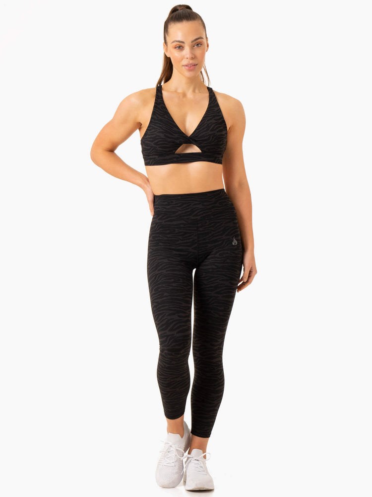 Ryderwear Transform Twist Sports Bra Černé | ENDH-58713