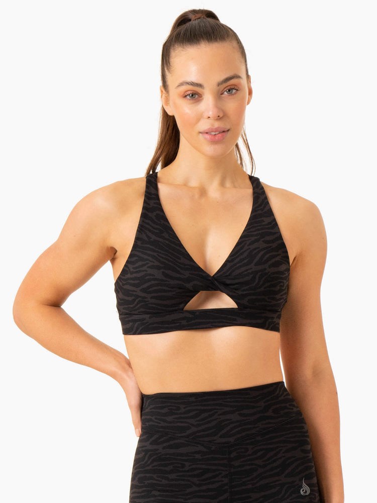 Ryderwear Transform Twist Sports Bra Černé | ENDH-58713