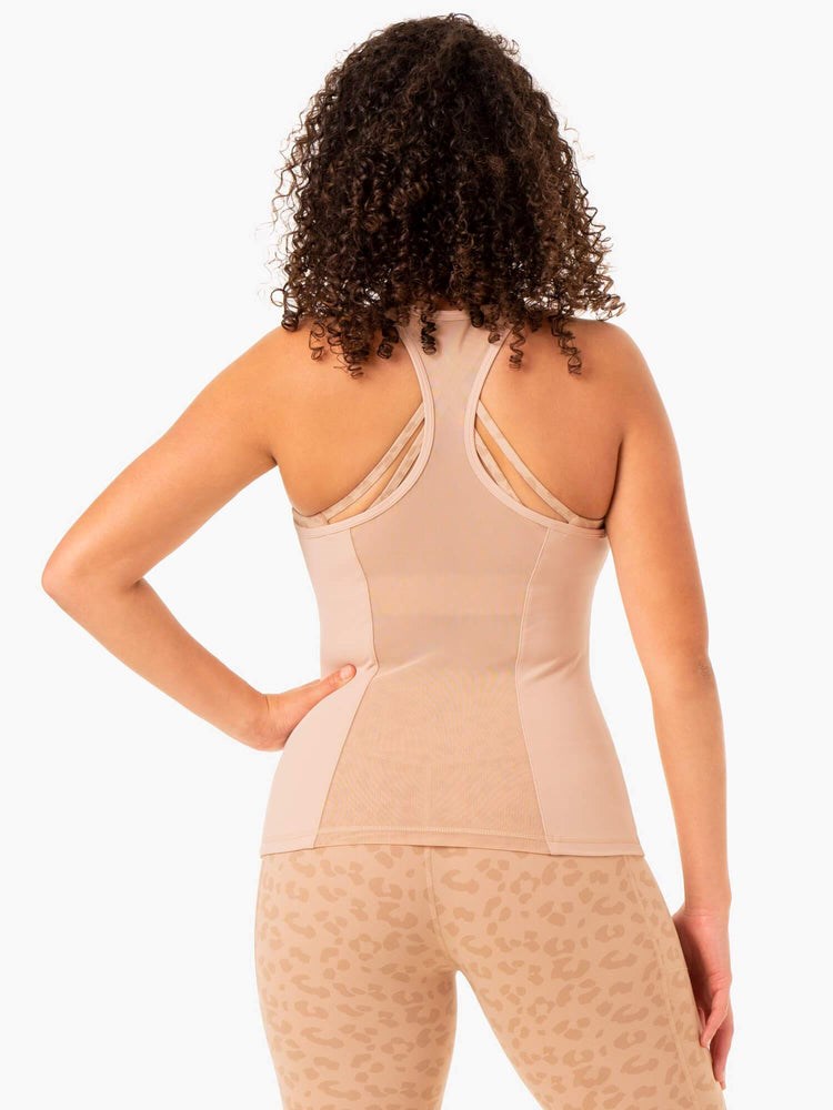 Ryderwear Ultra Compression Tank Tan | LITA-87562