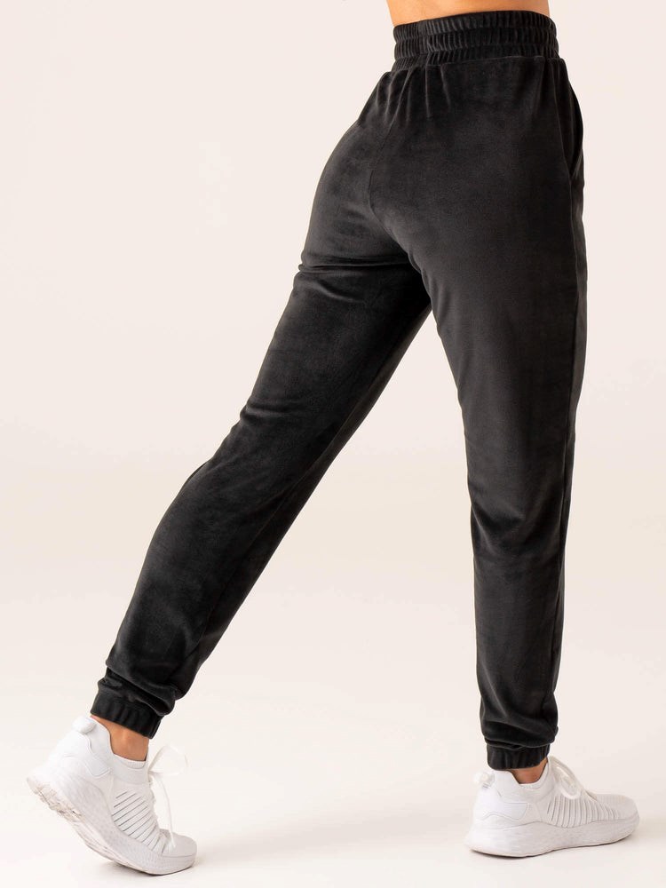 Ryderwear Velour Track Pant Černé | HAXD-43569