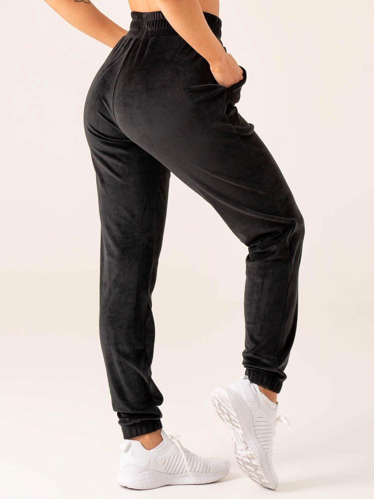 Ryderwear Velour Track Pant Černé | HAXD-43569