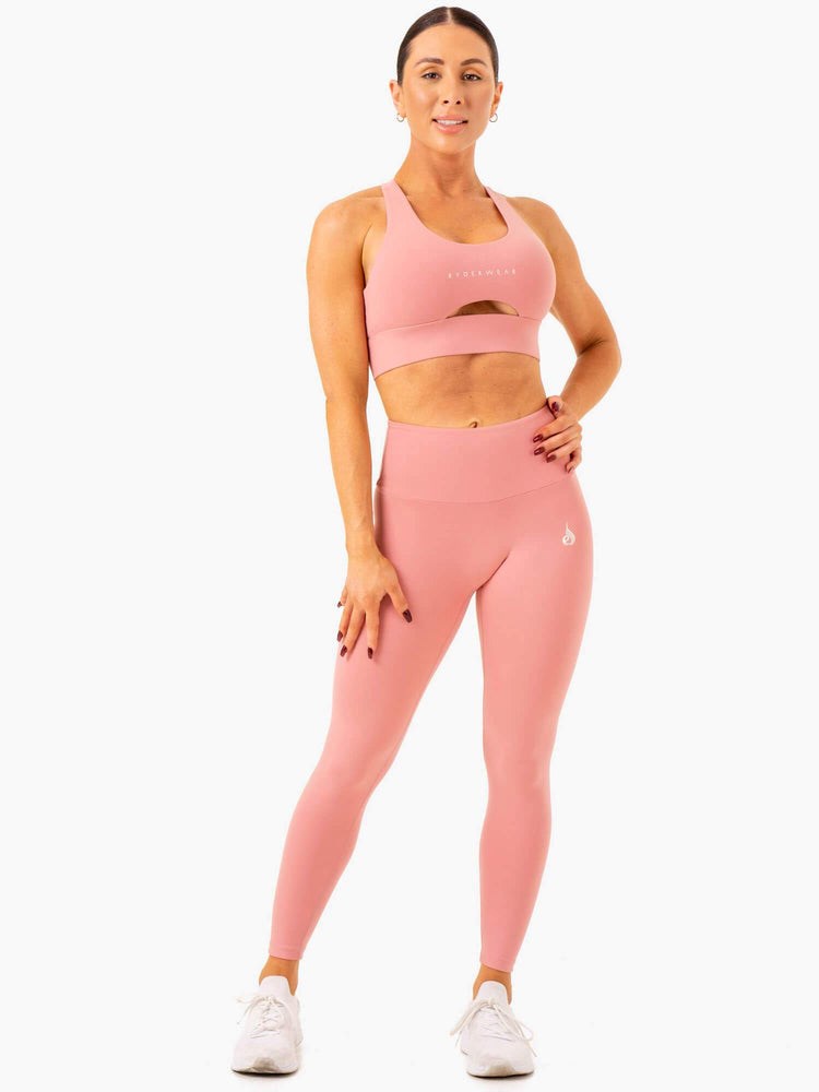 Ryderwear Vital High Waisted Scrunch Leggings Růžové | BSKP-14357