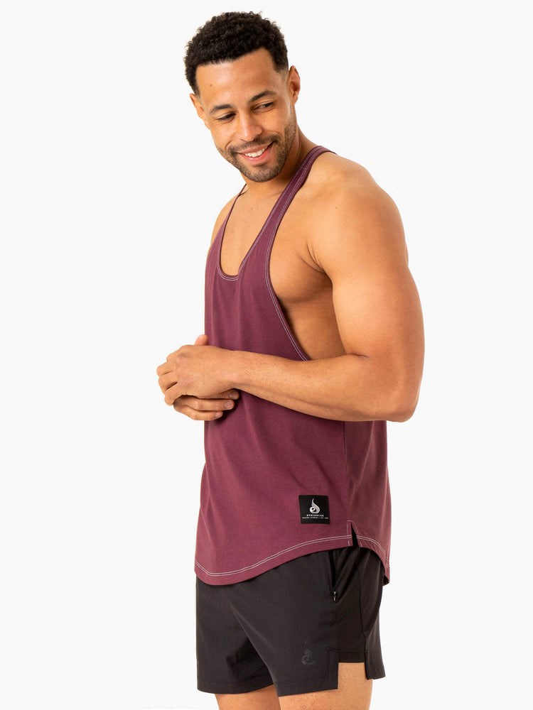 Ryderwear Vital Stringer T-Back Plum | ZXTY-57698