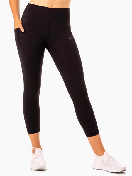 Ryderwear Action High Waisted 7/8 Pocket Leggings Černé | PRKX-73290