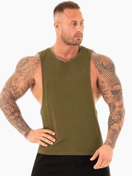 Ryderwear Active Bavlněné Baller Tank Hnědožlutý | RXZG-62509