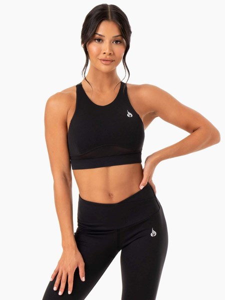 Ryderwear Amazon Mesh Sports Bra Černé | ZRLN-94318