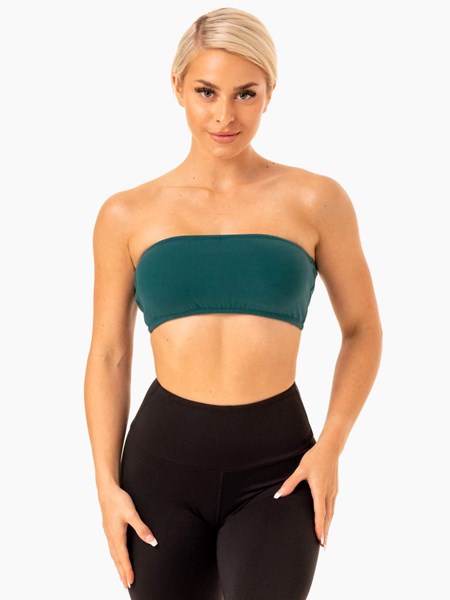 Ryderwear Bandeau Sports Bra Teal | ANBH-84612