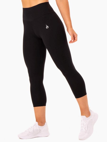 Ryderwear Base 7/8 High Waisted Leggings Černé | RISL-50893