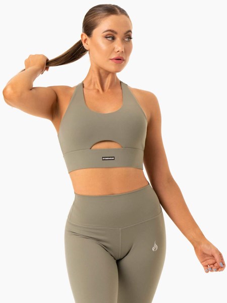 Ryderwear Base Racer Back Sports Bra Hnědožlutý | SHGY-78230