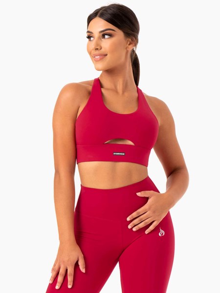 Ryderwear Base Racer Back Sports Bra Červené | ZVDQ-86037