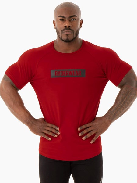 Ryderwear Base T-Shirt Červené | MGXH-07823