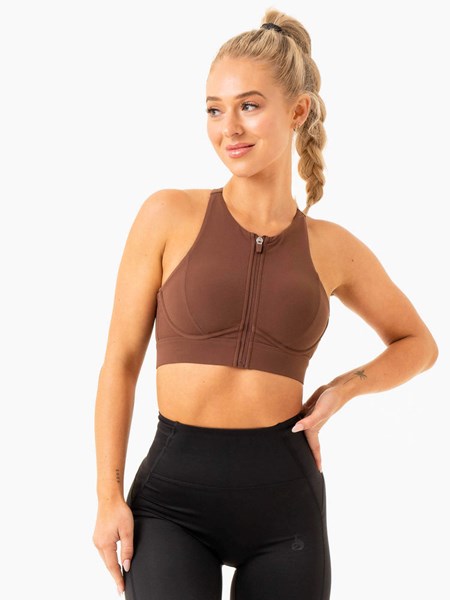 Ryderwear Critical High Impact Sports Bra Čokolády | UCTL-37425