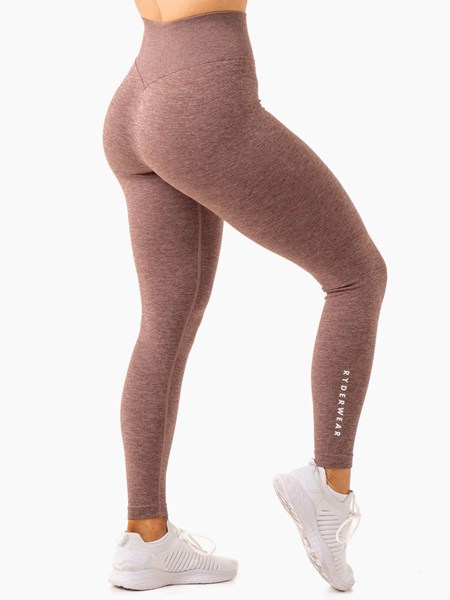 Ryderwear Essential Seamless Leggings Čokolády | JUMN-49158