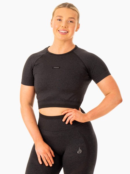 Ryderwear Excel Seamless T-Shirt Černé | HYUD-57218