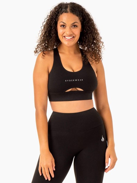 Ryderwear Focus Contour Sports Bra Černé | ZBTV-39615