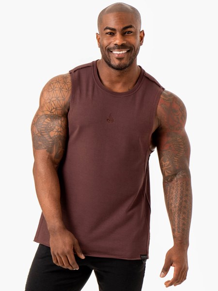 Ryderwear Force Fleece Tank Brick | XNZB-20591