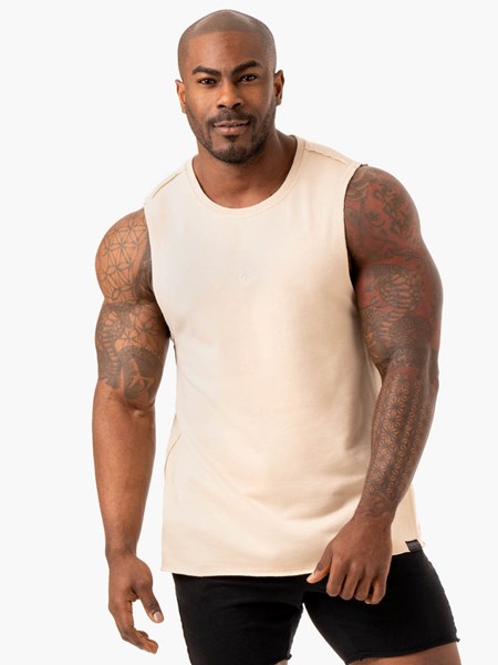 Ryderwear Force Fleece Tank Sand | QIXL-71830