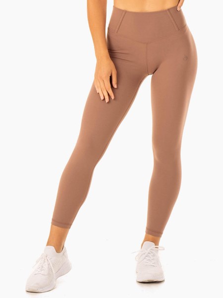 Ryderwear Form Scrunch Bum Leggings Mocha | ZMLN-96843