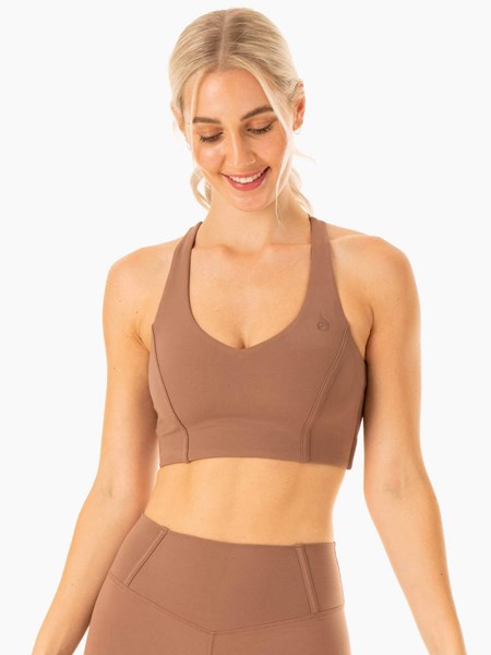 Ryderwear Form Sports Bra Mocha | IDXP-01659