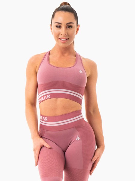 Ryderwear Freestyle Seamless Longline Sports Bra Růžové | ZUHV-37856