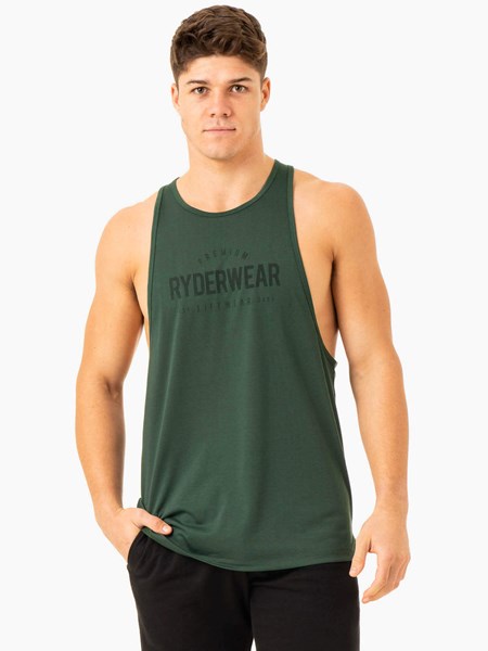 Ryderwear Heritage Baller Tank Zelene | BQWJ-38064