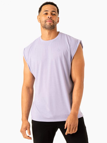 Ryderwear Heritage Široké Cut Tank Levandule | ZKYQ-84012