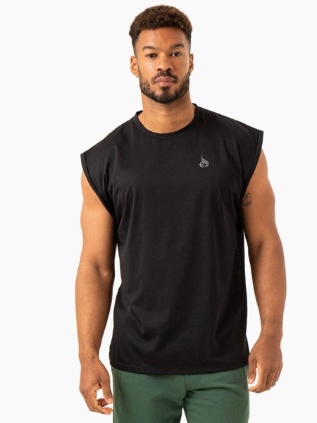 Ryderwear Heritage Široké Cut Tank Černé | ZFLJ-78035