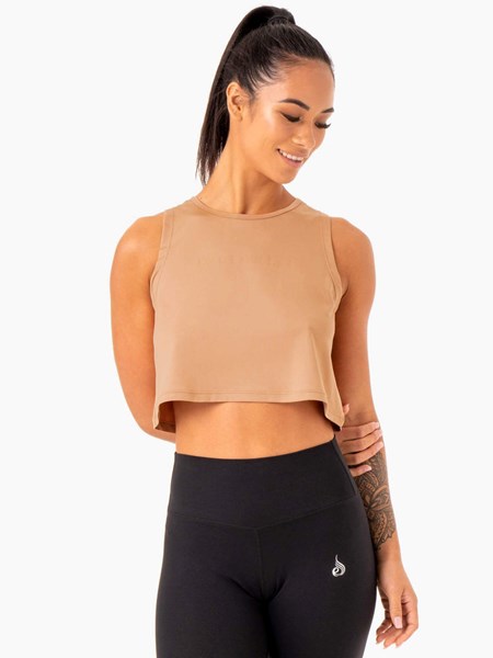 Ryderwear Hybridní Muscle Tank Tan | FZKN-48573