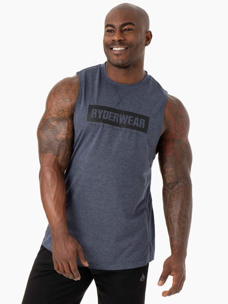 Ryderwear Iron Baller Tank Tmavě Blankyt | SUAW-12469