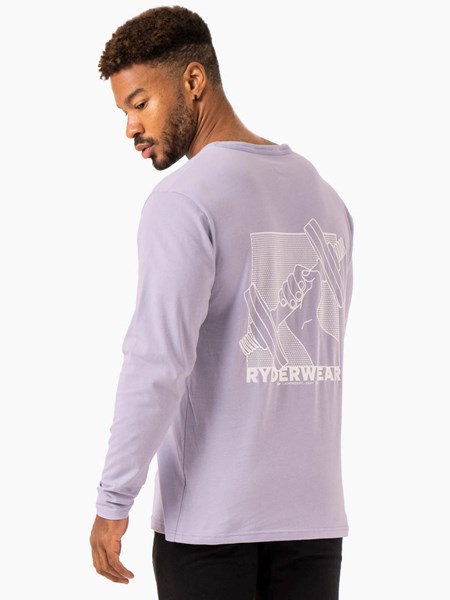 Ryderwear Lift Long Sleeve T-Shirt Levandule | GZEO-50436