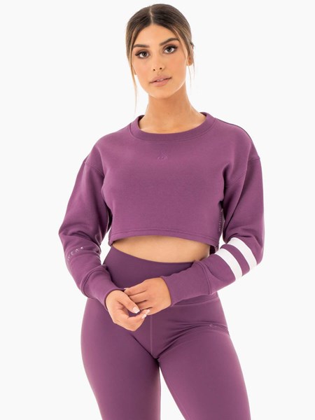 Ryderwear Motion Cropped Svetrové Fialové | WBGV-06193