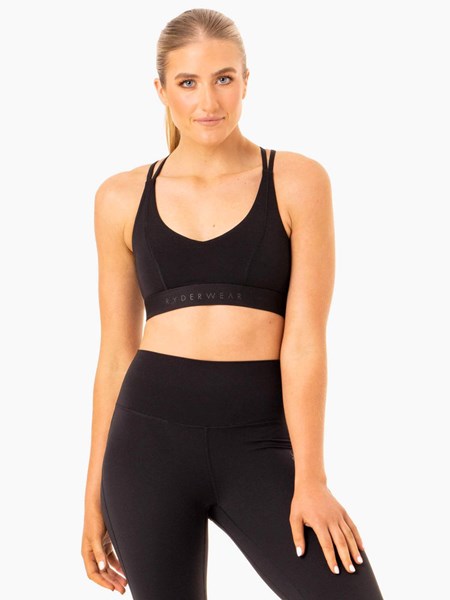 Ryderwear NKD Align Sports Bra Černé | ADWU-43210