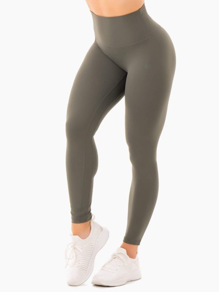 Ryderwear NKD High Waisted Leggings Hnědožlutý | INGT-03765