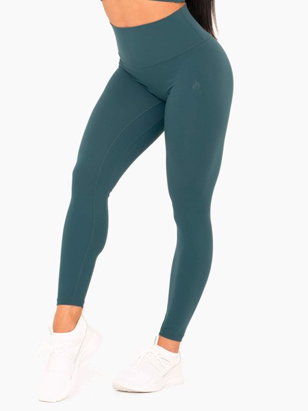 Ryderwear NKD High Waisted Leggings Teal | QXSP-71983