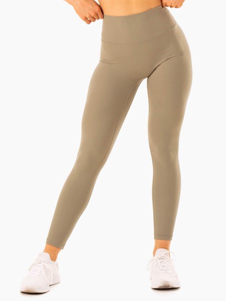 Ryderwear NKD Refine High Waisted Leggings Hnědožlutý | FDXI-10735