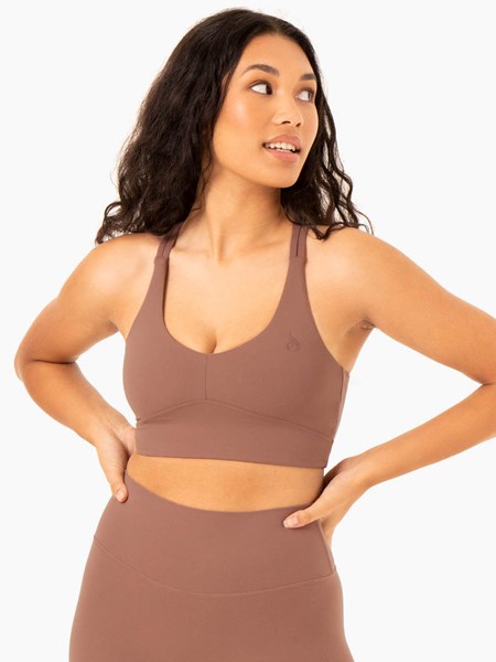 Ryderwear NKD Refine Sports Bra Mocha | MOVJ-82310