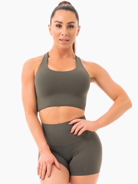 Ryderwear NKD Sports Bra Hnědožlutý | TCSU-47135